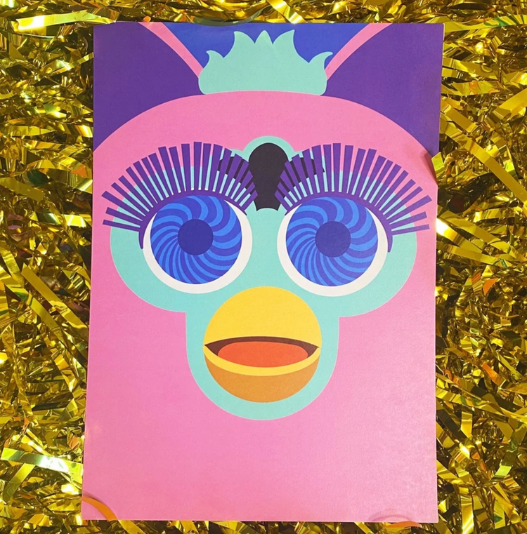 Furby A4 Art Print