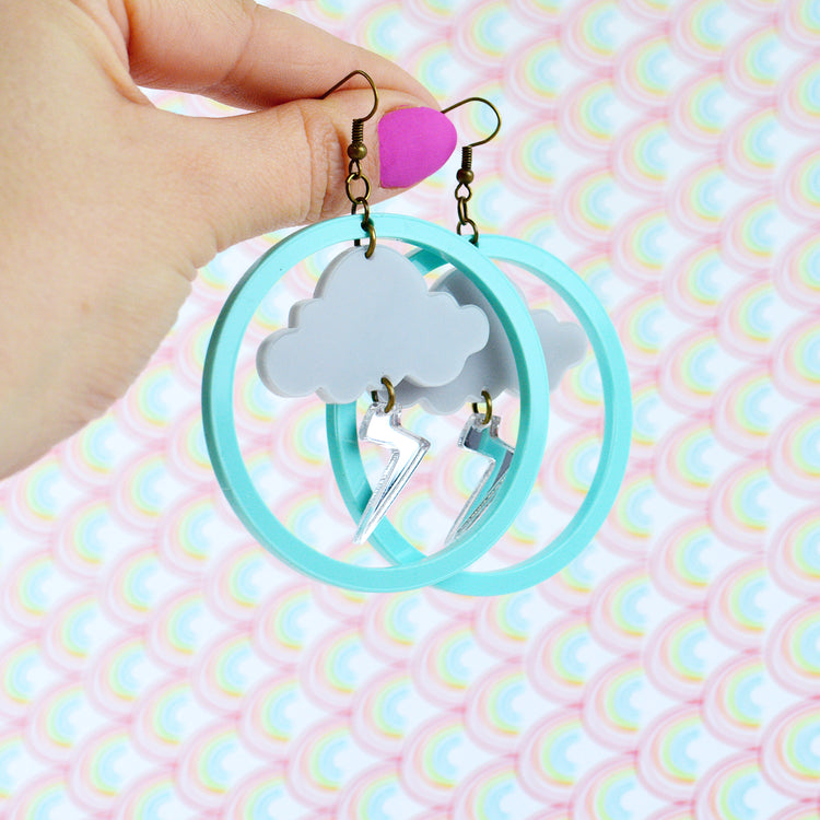 SUPER SECONDS Storm Statement Earrings