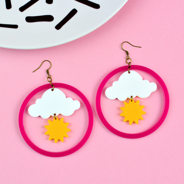 SUPER SECONDS Sunshine Statement Earrings