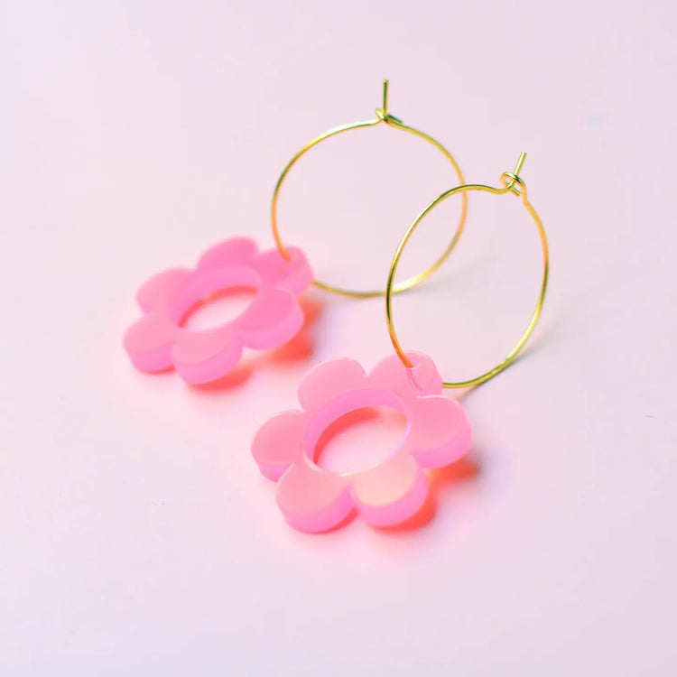 SUPER SECONDS Daisy Hoop Earrings