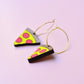 SUPER SECONDS Pizza Hoop Earrings