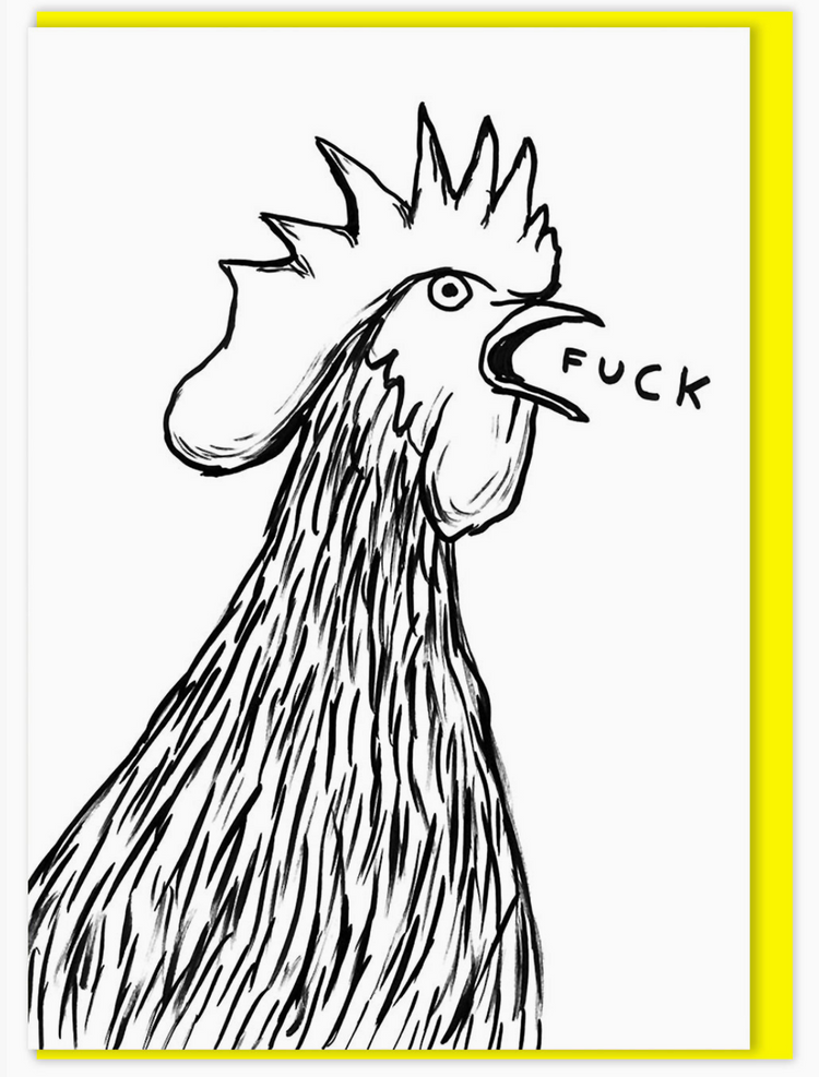 Funny Sweary Cockerel Card