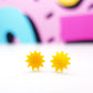 SUPER SECONDS Sun Stud Earrings