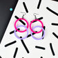 SUPER SECONDS Infinity Hoop Statement Earrings - RANDOM COLOUR