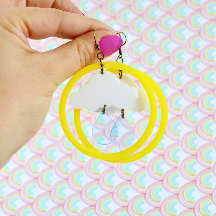 SUPER SECONDS Raindrop Statement Earrings