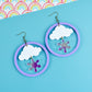 SUPER SECONDS Snowstorm Statement Earrings