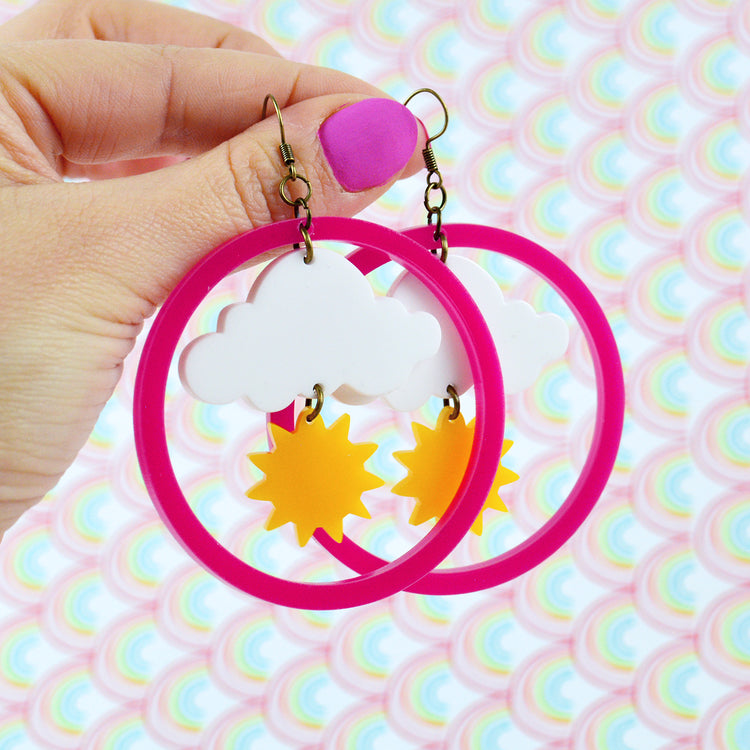 SUPER SECONDS Sunshine Statement Earrings