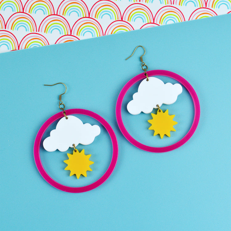 SUPER SECONDS Sunshine Statement Earrings